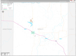 Donley County, TX Digital Map Premium Style