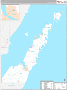 Door County, WI Digital Map Premium Style