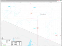 Douglas County, SD Digital Map Premium Style