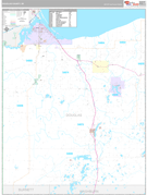 Douglas County, WI Digital Map Premium Style