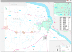 Dubuque County, IA Digital Map Premium Style