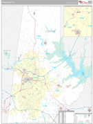 Durham County, NC Digital Map Premium Style
