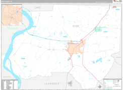 Dyer County, TN Digital Map Premium Style