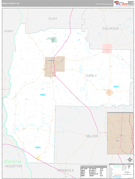 Early County, GA Digital Map Premium Style