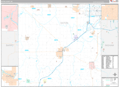 Eaton County, MI Digital Map Premium Style