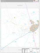 Ector County, TX Digital Map Premium Style