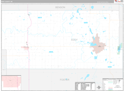 Eddy County, ND Digital Map Premium Style