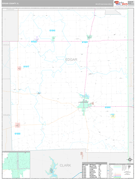Edgar County, IL Digital Map Premium Style