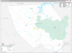 Edmonson County, KY Digital Map Premium Style