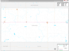 Edmunds County, SD Digital Map Premium Style