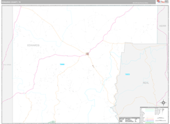 Edwards County, TX Digital Map Premium Style