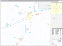 Effingham County, IL Digital Map Premium Style