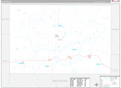 Elk County, KS Digital Map Premium Style