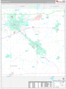 Elkhart County, IN Digital Map Premium Style