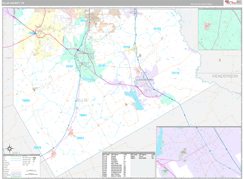 Ellis County, TX Digital Map Premium Style