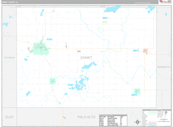 Emmet County, IA Digital Map Premium Style