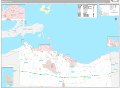 Erie County, OH Digital Map Premium Style