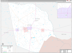 Evans County, GA Digital Map Premium Style