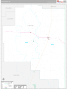 Fallon County, MT Digital Map Premium Style