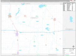 Faribault County, MN Digital Map Premium Style