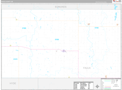 Faulk County, SD Digital Map Premium Style