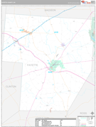 Fayette County, OH Digital Map Premium Style