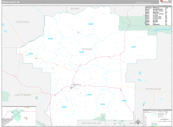 Fergus County, MT Digital Map Premium Style