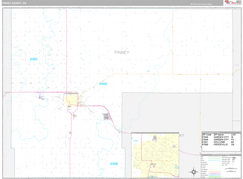 Finney County, KS Digital Map Premium Style