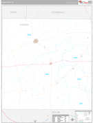 Fisher County, TX Digital Map Premium Style