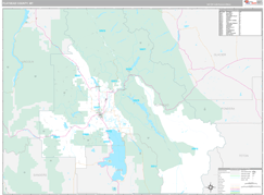 Flathead County, MT Digital Map Premium Style