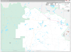 Florence County, WI Digital Map Premium Style