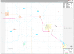 Floyd County, IA Digital Map Premium Style