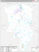 Floyd County, KY Digital Map Premium Style