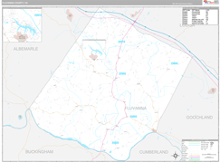Fluvanna County, VA Digital Map Premium Style