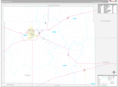 Ford County, KS Digital Map Premium Style