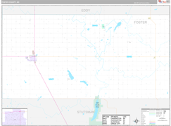 Foster County, ND Digital Map Premium Style