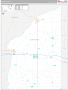 Fountain County, IN Digital Map Premium Style