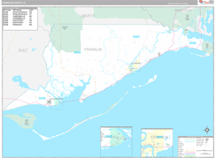 Franklin County, FL Digital Map Premium Style