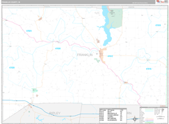 Franklin County, IN Digital Map Premium Style