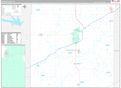 Franklin County, KS Digital Map Premium Style