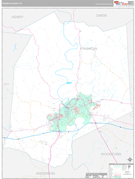 Franklin County, KY Digital Map Premium Style