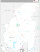 Franklin Parish (County), LA Digital Map Premium Style
