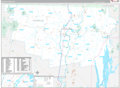 Franklin County, MA Digital Map Premium Style