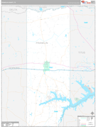 Franklin County, TX Digital Map Premium Style