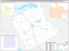 Freestone County, TX Digital Map Premium Style