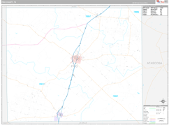 Frio County, TX Digital Map Premium Style