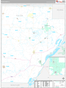 Fulton County, IL Digital Map Premium Style