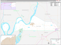 Fulton County, KY Digital Map Premium Style