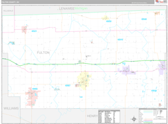 Fulton County, OH Digital Map Premium Style