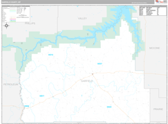 Garfield County, MT Digital Map Premium Style